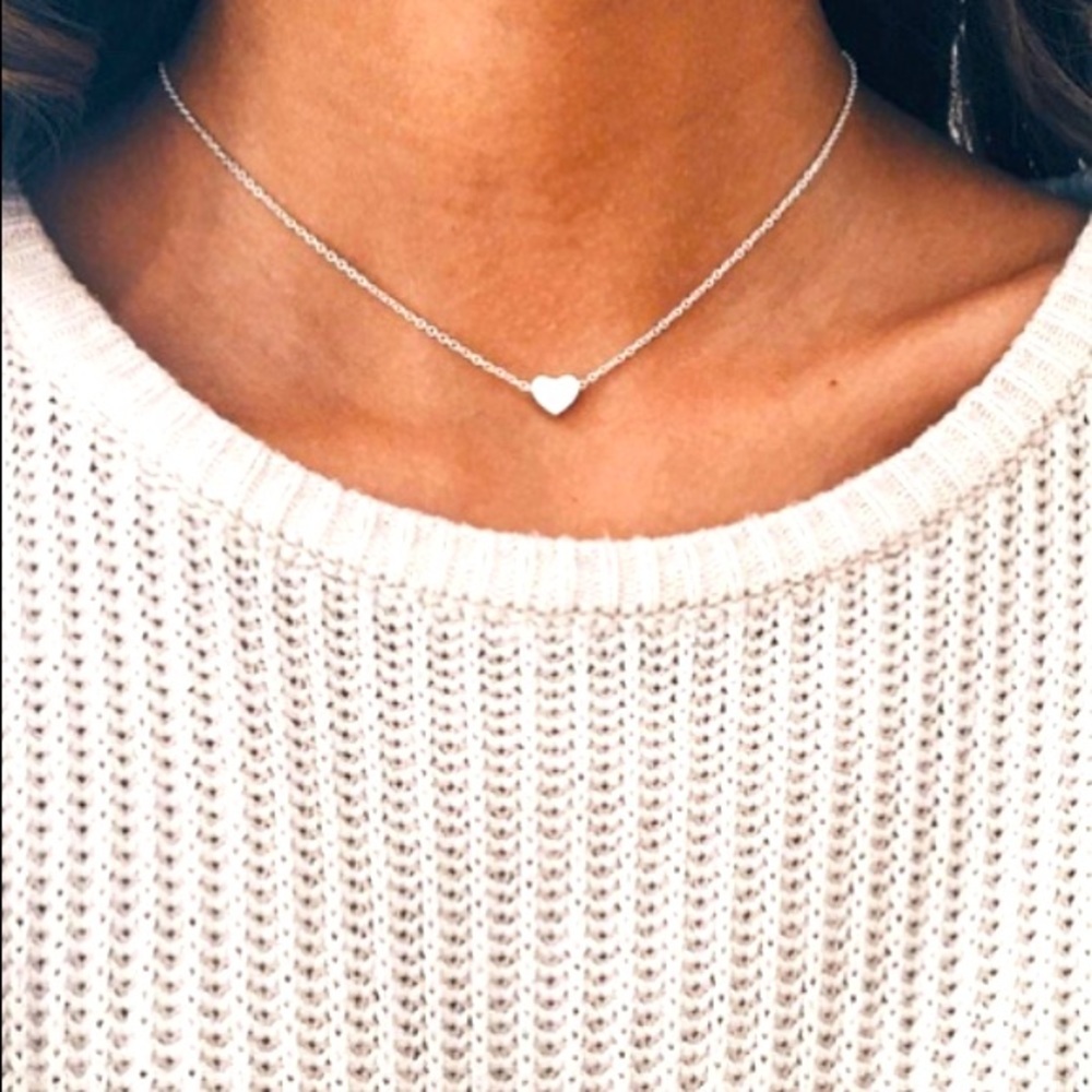 Heart Alloy Women's Necklace Chain